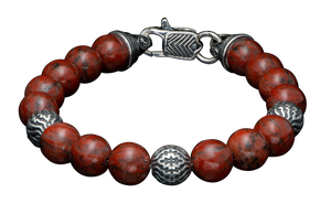 William Henry Seaside Red Jasper Bracelet
