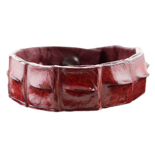 Kulu Skinny Crocodile Cuff - Red