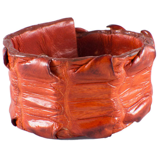 Kulu Crocodile Cuff - Tangerine